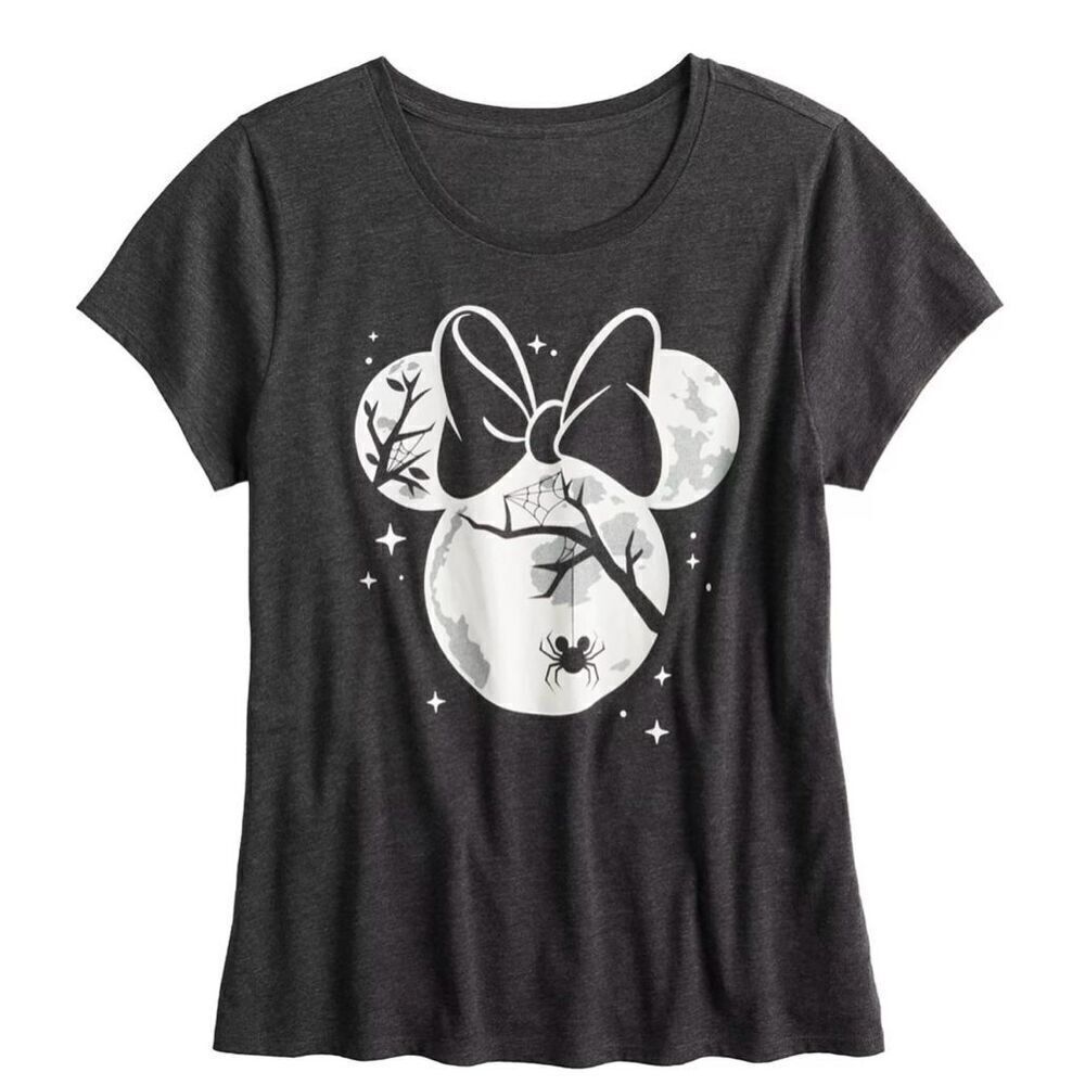 Disneys Minnie Mouse Glow In The Dark Tee   Sz S